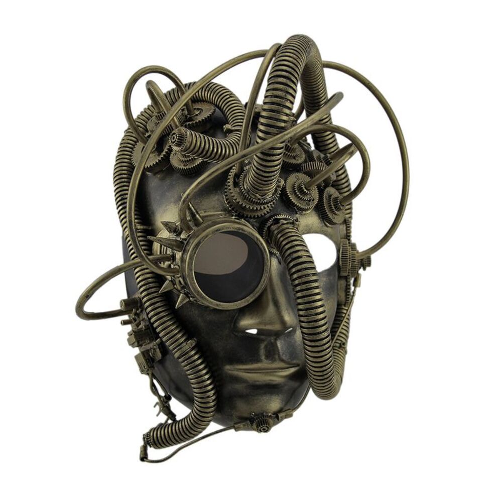 Scratch & Dent Man Droid Full Face Steampunk Cyborg Mask w/Goggle